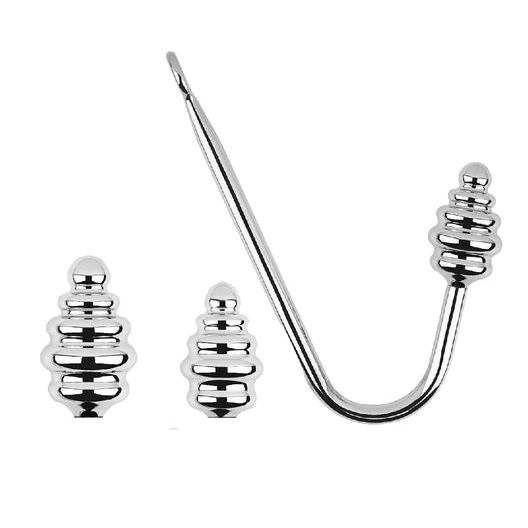 Ribbed 8826 Screw-in GreatBenefit Anal Set Hook 0804